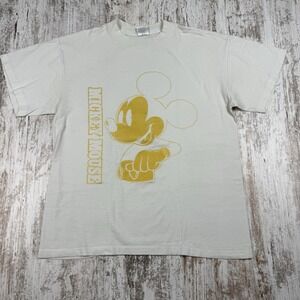 Vintage 80s 90s Mickey Mouse Graphic Short Sleeved Tee-Shirt, Men's Size‎ L